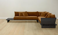 The Muir Sectional - Mohair Brown Sugar