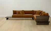 The Muir Sectional - Mohair Brown Sugar