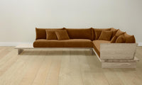 The Muir Sectional - Mohair Brown Sugar