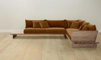 The Muir Sectional - Mohair Brown Sugar