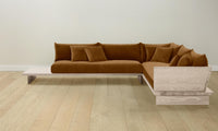 The Muir Sectional - Mohair Brown Sugar