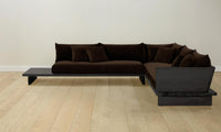 The Muir Sectional - Mohair Chocolate