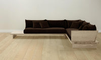 The Muir Sectional - Mohair Chocolate