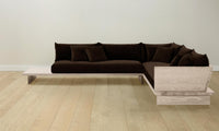 The Muir Sectional - Mohair Chocolate