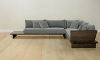 The Muir Sectional - Mohair Fog