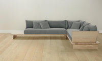 The Muir Sectional - Mohair Fog