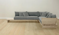 The Muir Sectional - Mohair Fog