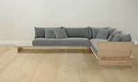 The Muir Sectional - Mohair Fog