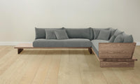 The Muir Sectional - Mohair Fog