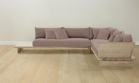 The Muir Sectional - Mohair Peony