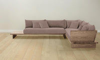 The Muir Sectional - Mohair Peony