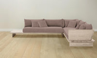 The Muir Sectional - Mohair Peony