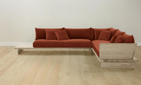 The Muir Sectional - Mohair Spice