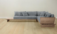 The Muir Sectional - Performance Mélange Weave Aegean