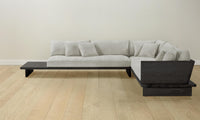 The Muir Sectional - Performance Mélange Weave Flint