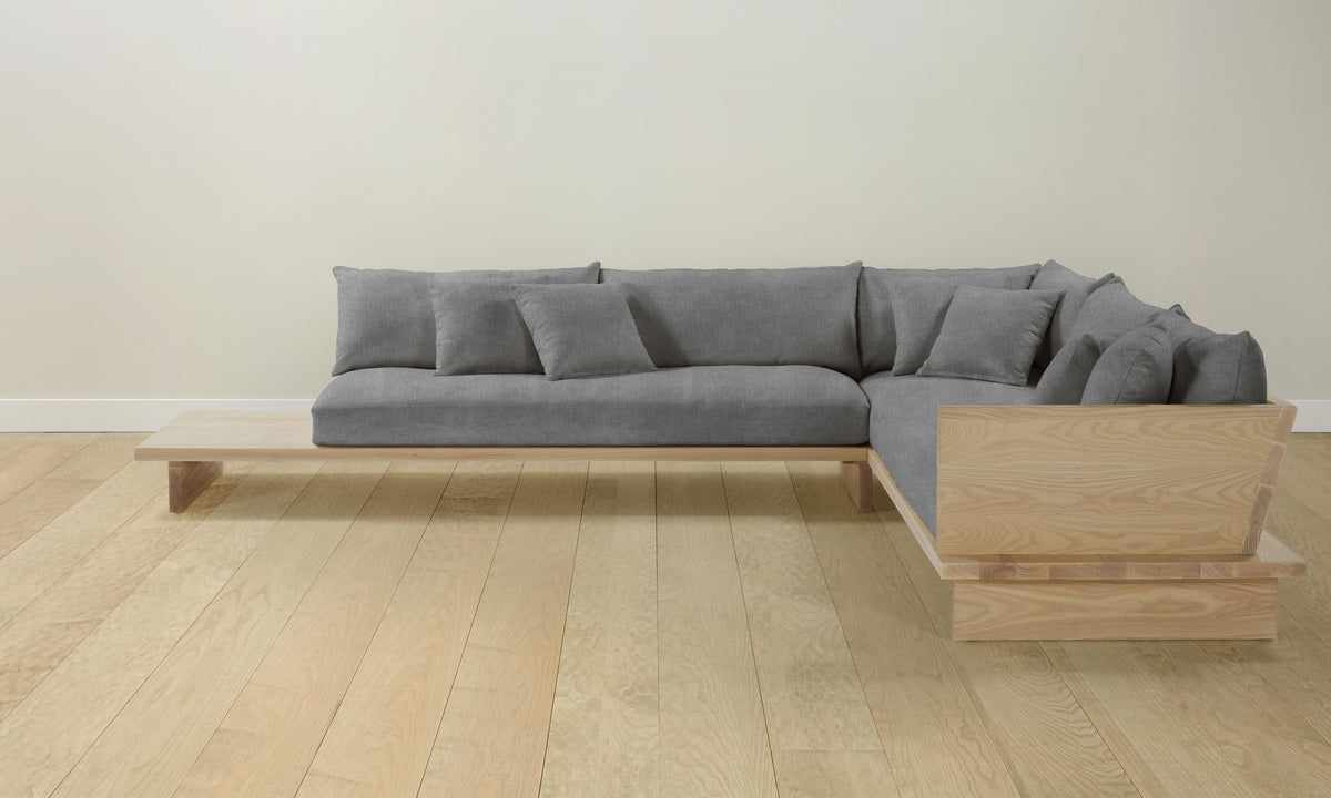 The Muir Sectional - Performance Mélange Weave Night
