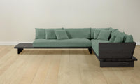 The Muir Sectional - Performance Stonewashed Linen Aspen