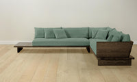 The Muir Sectional - Performance Stonewashed Linen Aspen