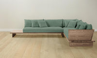 The Muir Sectional - Performance Stonewashed Linen Aspen