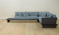 The Muir Sectional - Performance Stonewashed Linen Chambray