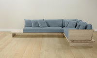 The Muir Sectional - Performance Stonewashed Linen Chambray