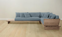 The Muir Sectional - Performance Stonewashed Linen Chambray