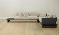 The Muir Sectional - Performance Stonewashed Linen Dew