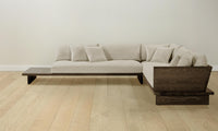 The Muir Sectional - Performance Stonewashed Linen Dew