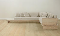 The Muir Sectional - Performance Stonewashed Linen Dew