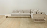 The Muir Sectional - Performance Stonewashed Linen Dew