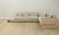 The Muir Sectional - Performance Stonewashed Linen Dew