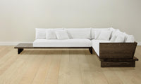 The Muir Sectional - Performance Linen Weave Pure White