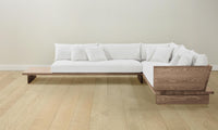 The Muir Sectional - Performance Linen Weave Pure White