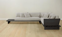 The Muir Sectional - Performance Textured Linen Flax