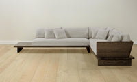 The Muir Sectional - Performance Textured Linen Flax