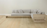 The Muir Sectional - Performance Textured Linen Flax