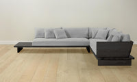 The Muir Sectional - Performance Linen Weave Cloud