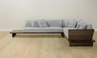 The Muir Sectional - Performance Linen Weave Cloud