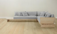 The Muir Sectional - Performance Linen Weave Cloud