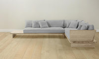 The Muir Sectional - Performance Linen Weave Cloud