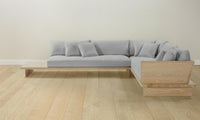 The Muir Sectional - Performance Linen Weave Cloud