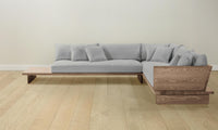 The Muir Sectional - Performance Linen Weave Cloud