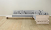 The Muir Sectional - Performance Linen Weave Cloud