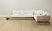 The Muir Sectional - Performance Linen Weave Flour