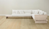 The Muir Sectional - Performance Linen Weave Flour