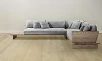 The Muir Sectional - Performance Textured Tweed Alpine