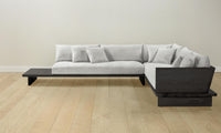 The Muir Sectional - Performance Textured Tweed Dove