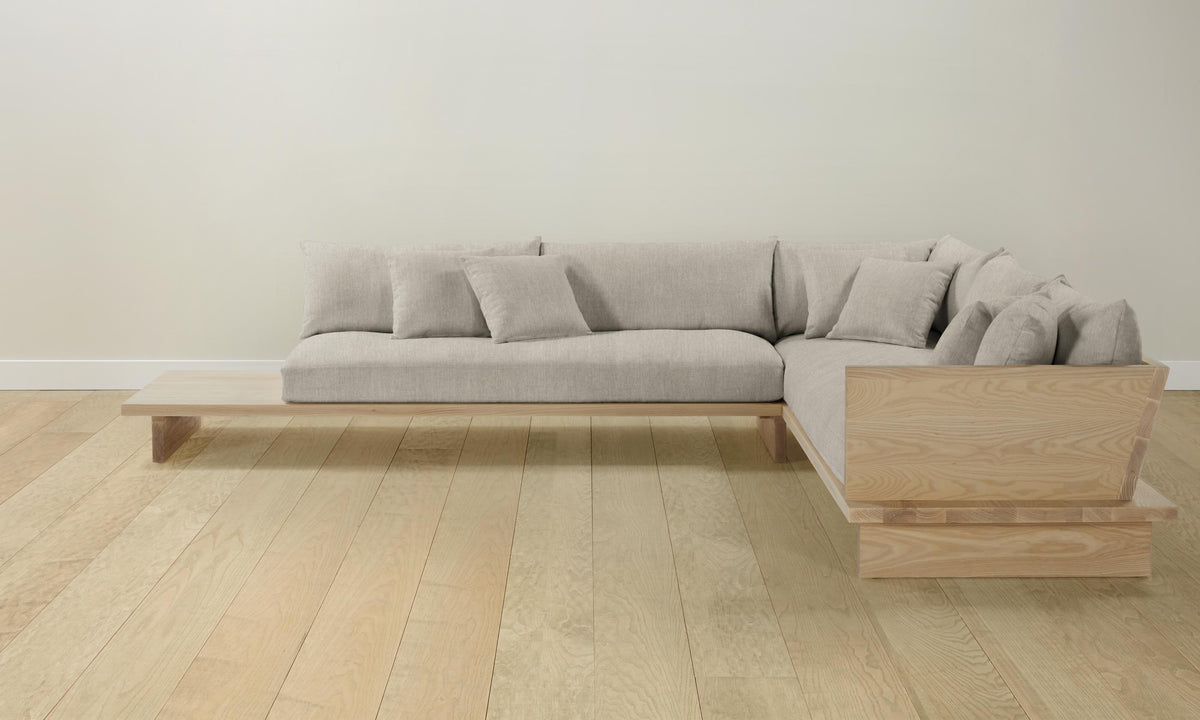The Muir Sectional - Performance Tweed Oatmeal