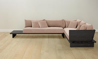 The Muir Sectional - Performance Velvet Dusty Rose