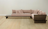 The Muir Sectional - Performance Velvet Dusty Rose